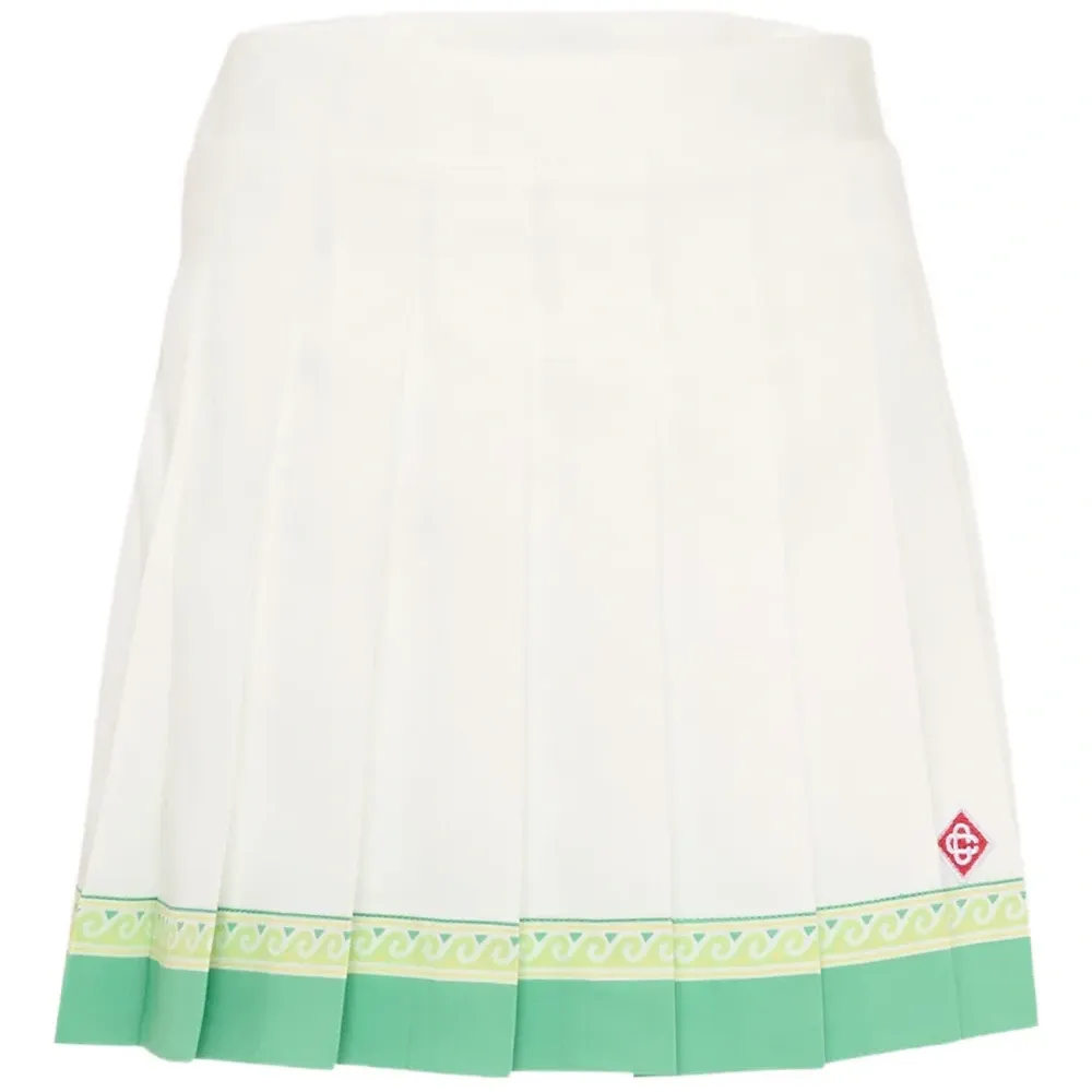 Плиссированная юбка с логотипом