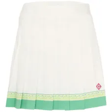 Плиссированная юбка с логотипом