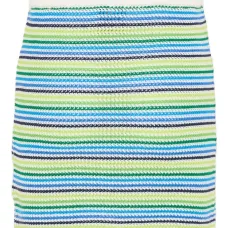 Юбка с эластичным поясом и полосатым узором