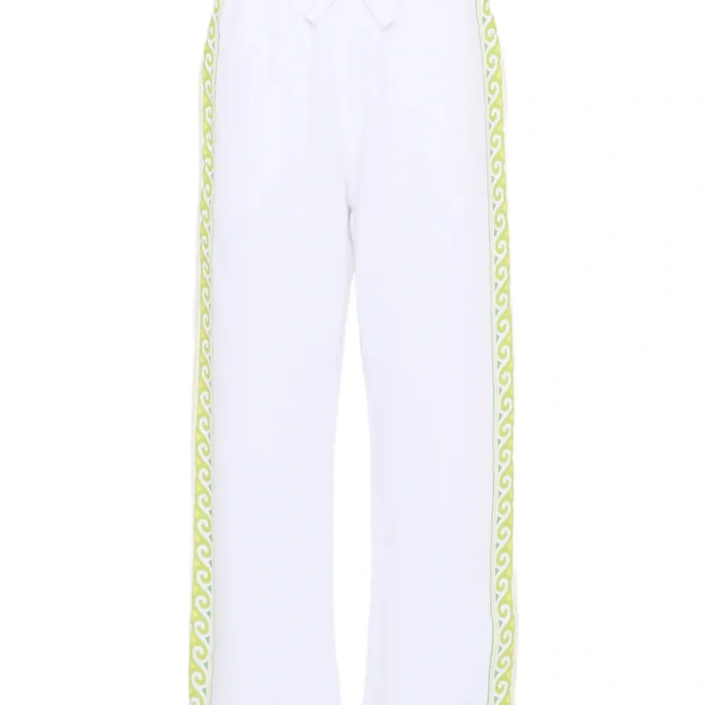 Брюки с принтом "волна"