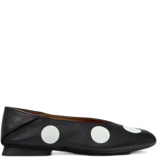 Балетки Casi Myra из кожи в горошек