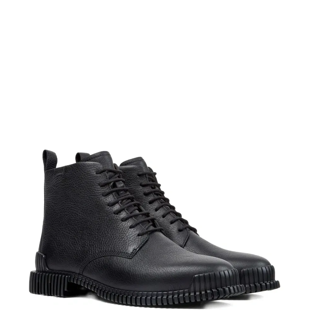 Кожаные ботильоны на шнуровке Pix