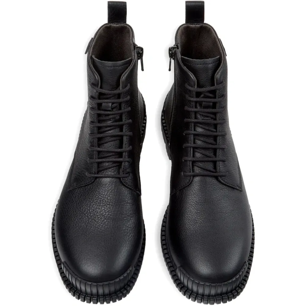 Кожаные ботильоны на шнуровке Pix