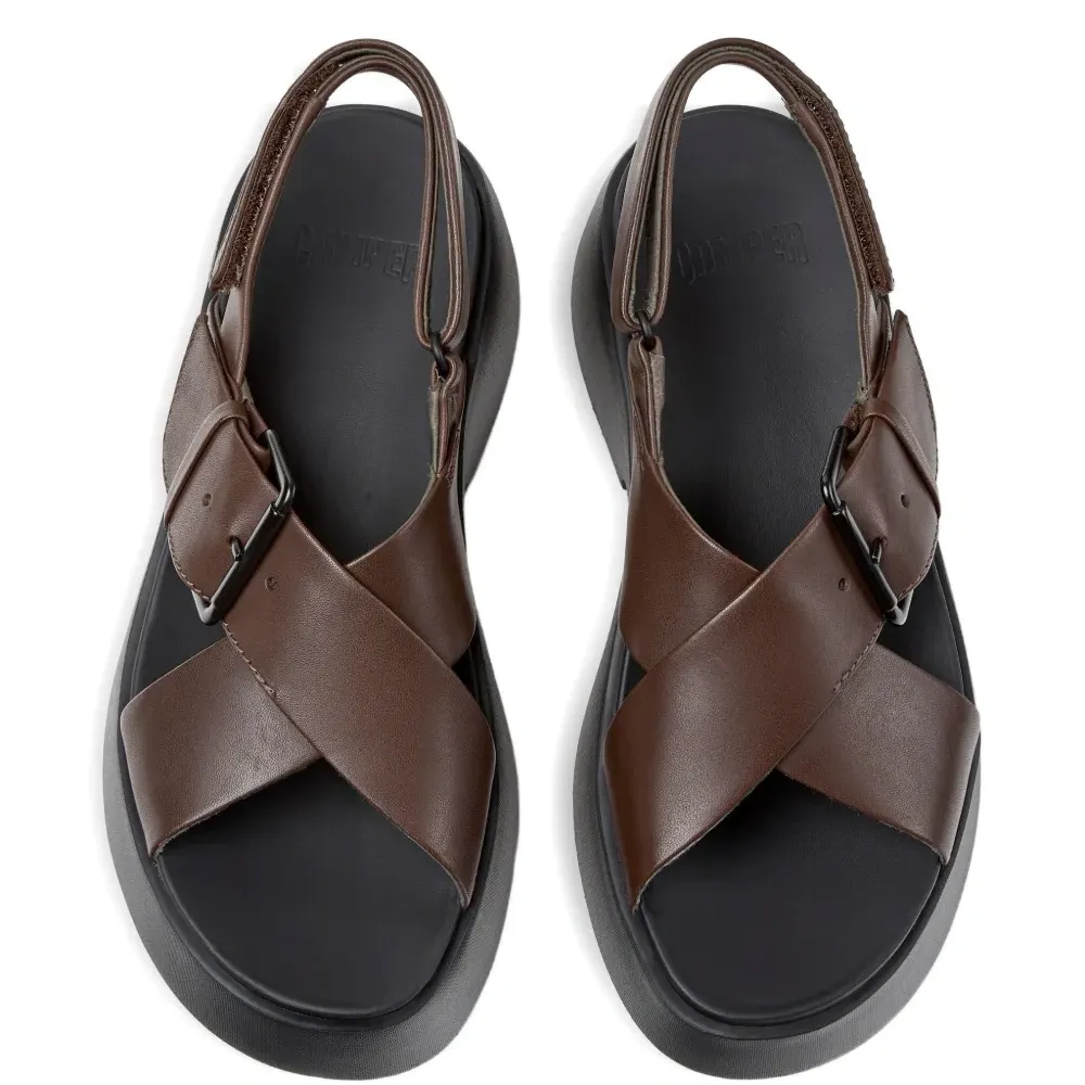 Кожаные сандалии Tasha с пряжкой