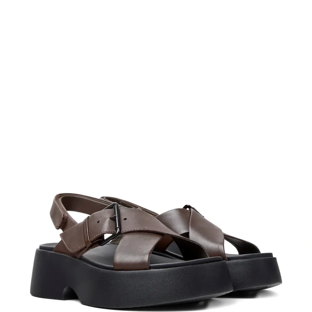 Кожаные сандалии Tasha с пряжкой