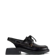 Кожаные мюли Dana на шнуровке