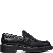 Лоферы-броги из гладкой кожи