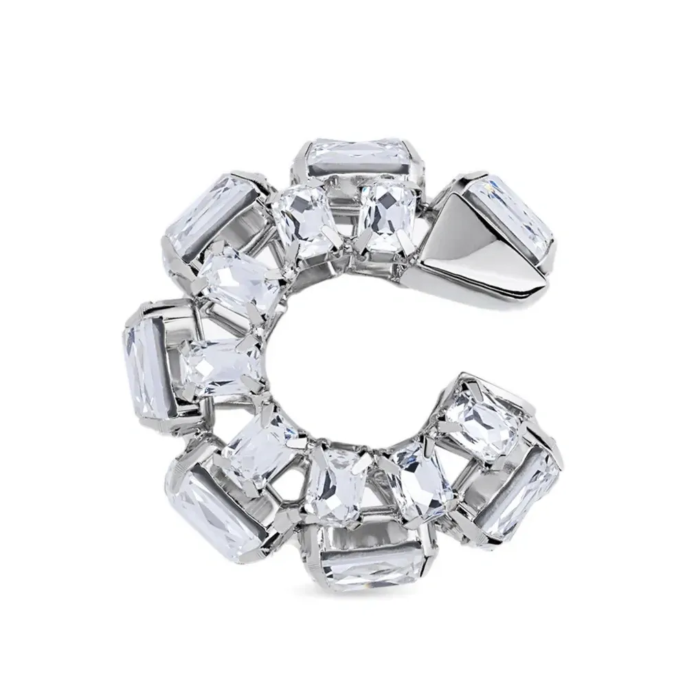 Серьга-кафф с кристаллами