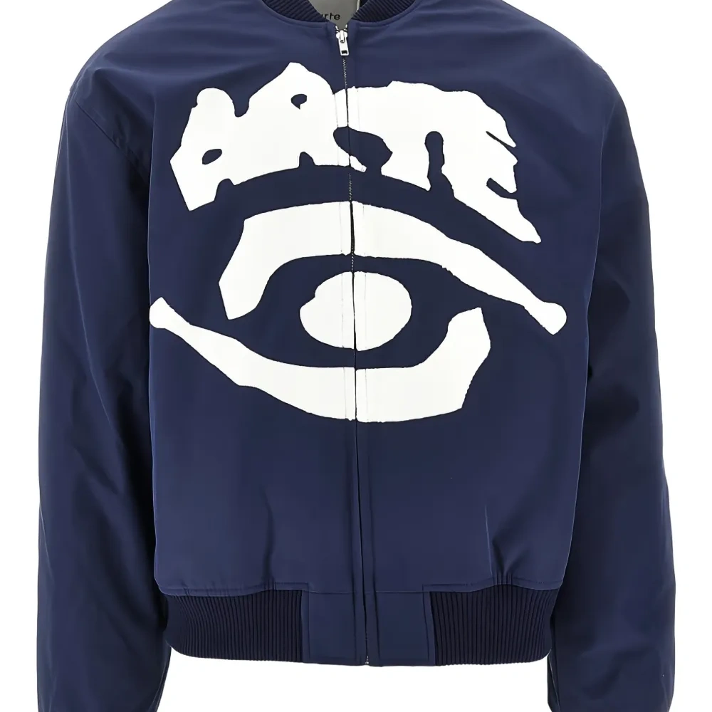 Бомбер с принтом-логотипом