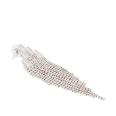 Серьги с украшением из страз