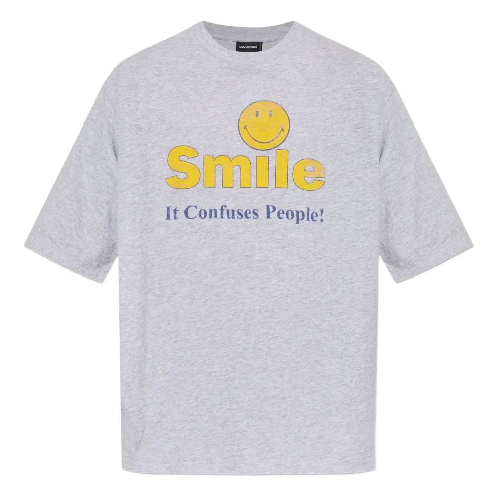 Футболка с графическим изображением улыбки