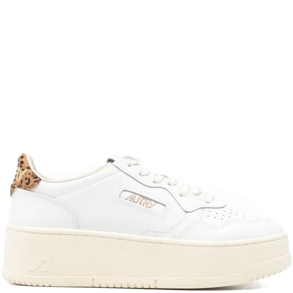 Кроссовки Medalist на платформе с леопардовыми вставками