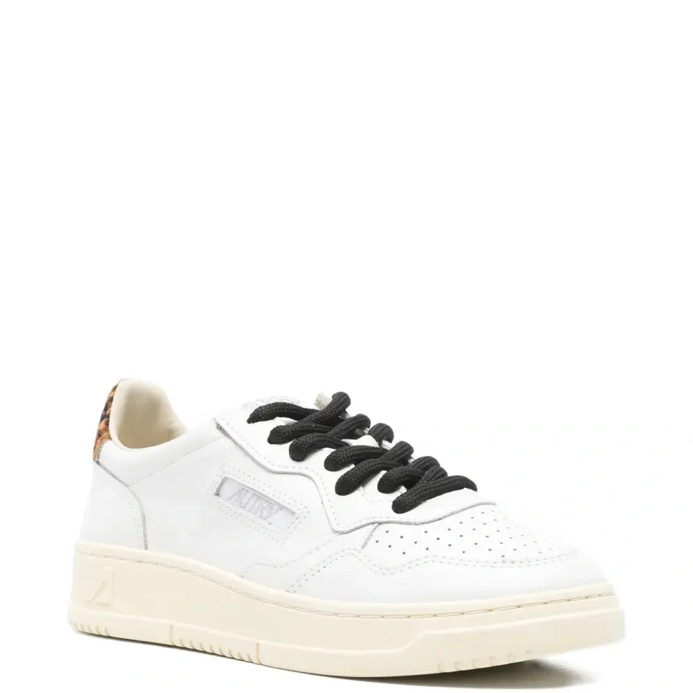 Кроссовки Medalist с леопардовыми вставками и шнуровкой