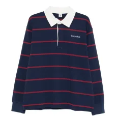 Поло в полоску с длинными рукавами Поло в полоску с длинными рукавами