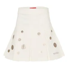 Плиссированная юбка в горошек