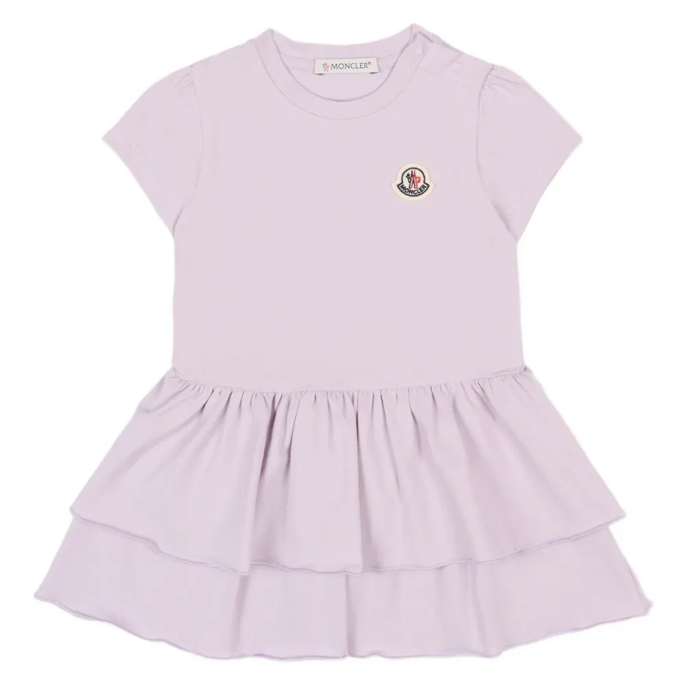 Платье с короткими рукавами и логотипом