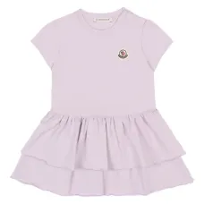 Платье с короткими рукавами и логотипом