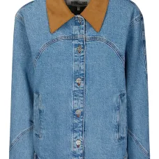 Куртка с замшевым воротником