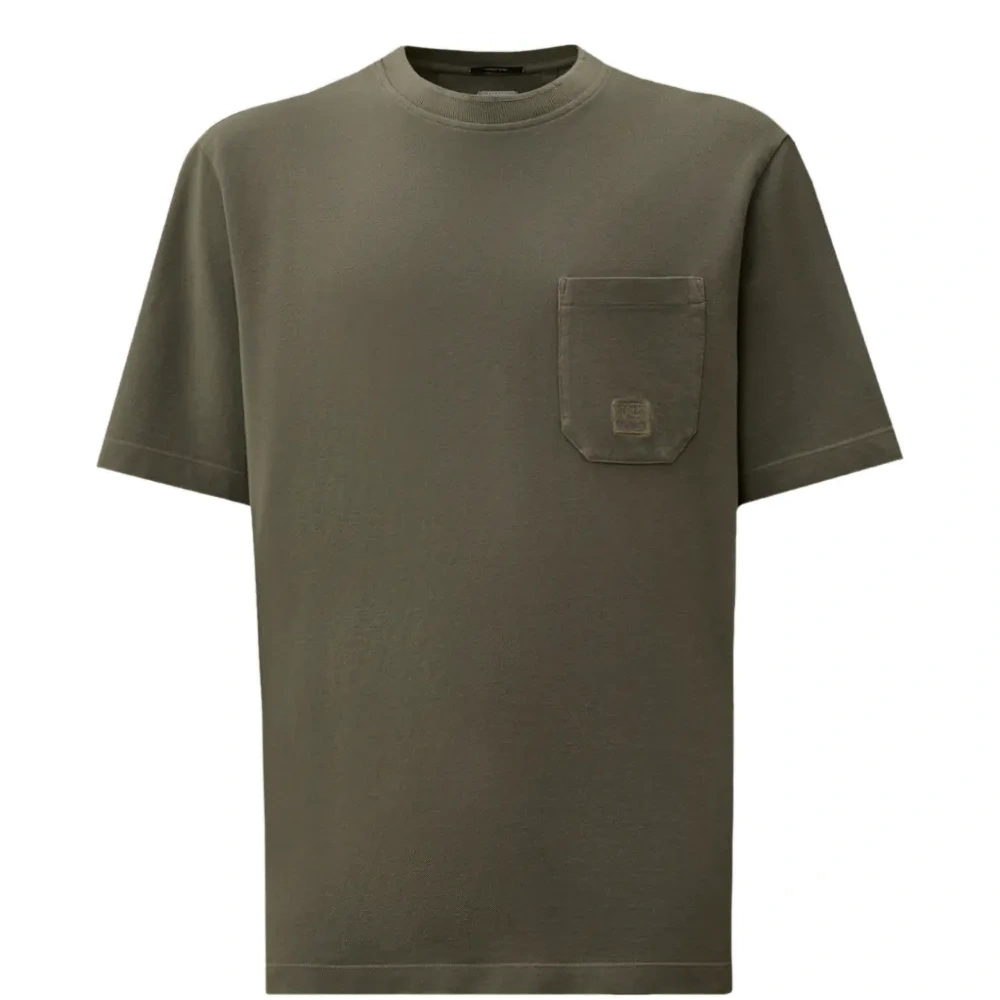 Футболка с круглым вырезом и карманом