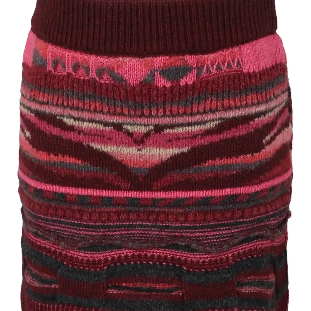 Вязаная юбка в полоску