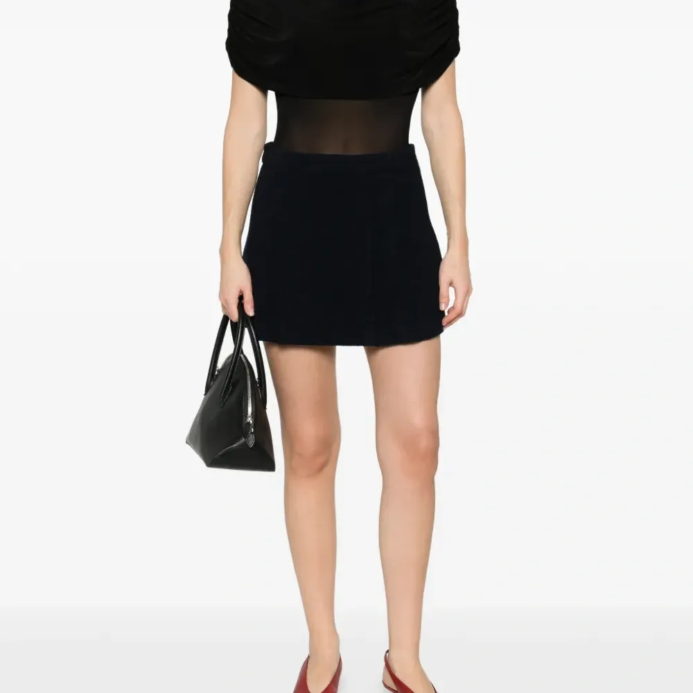 Плиссированная мини-юбка