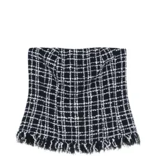 Блузка-корсет с эффектом твида