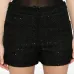 Шорты с украшением из пайеток