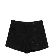 Шорты с украшением из пайеток