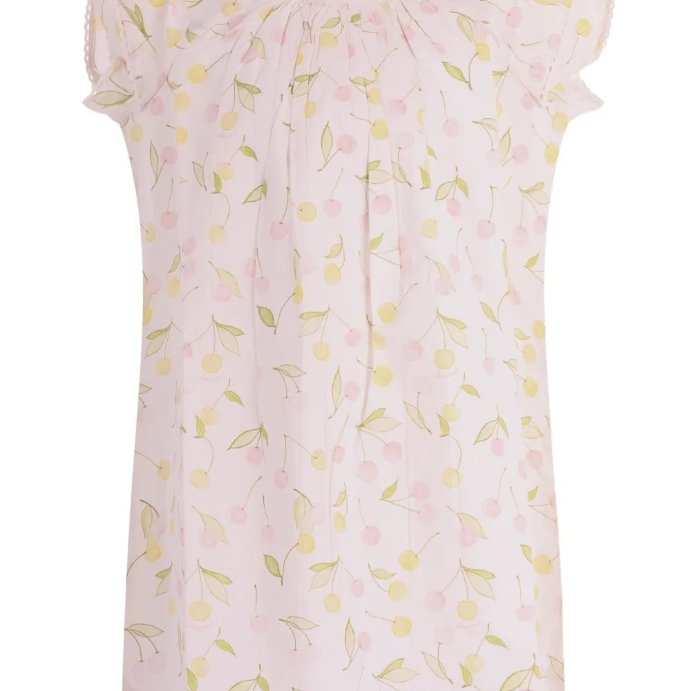 Мини-платье с вишнёвым принтом