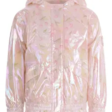 Куртка с капюшоном и вишневым принтом