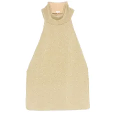 Топ на бретелях через шею без рукавов