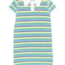 Платье-поло в полоску