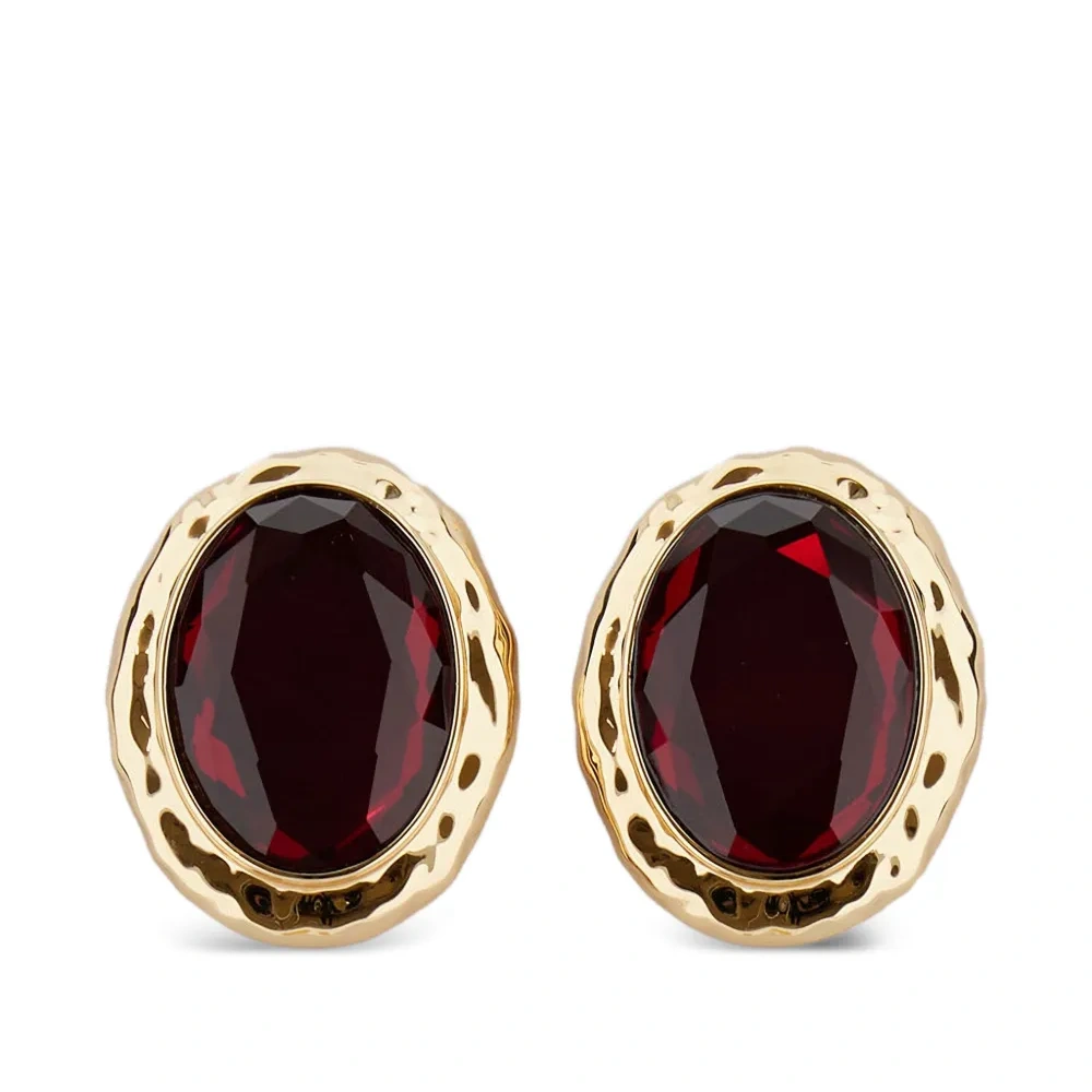 Овальные серьги