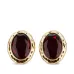 Овальные серьги