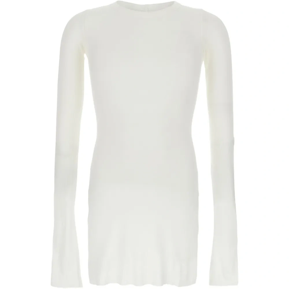 Рифленая футболка с длинными рукавами