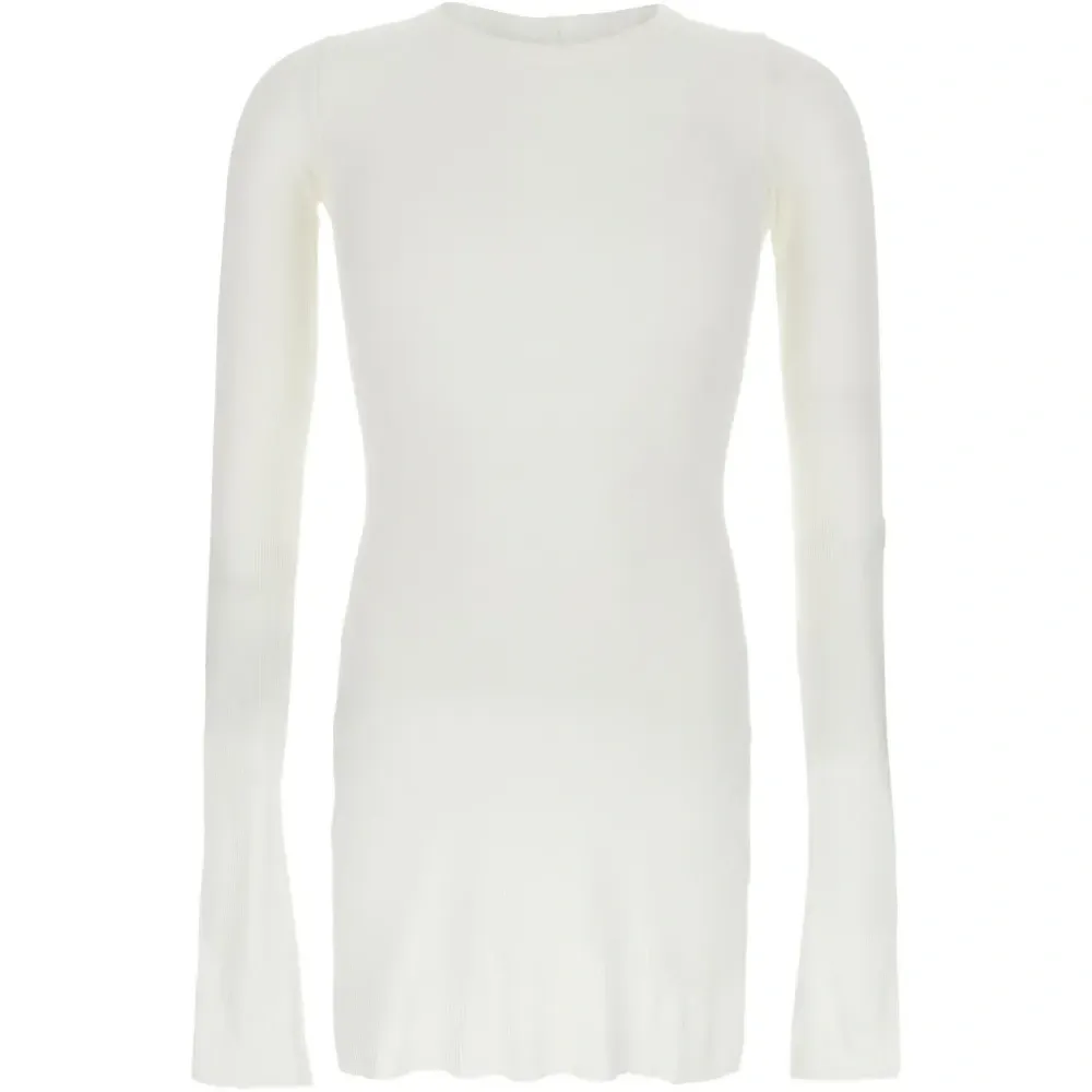 Рифленая футболка с длинными рукавами