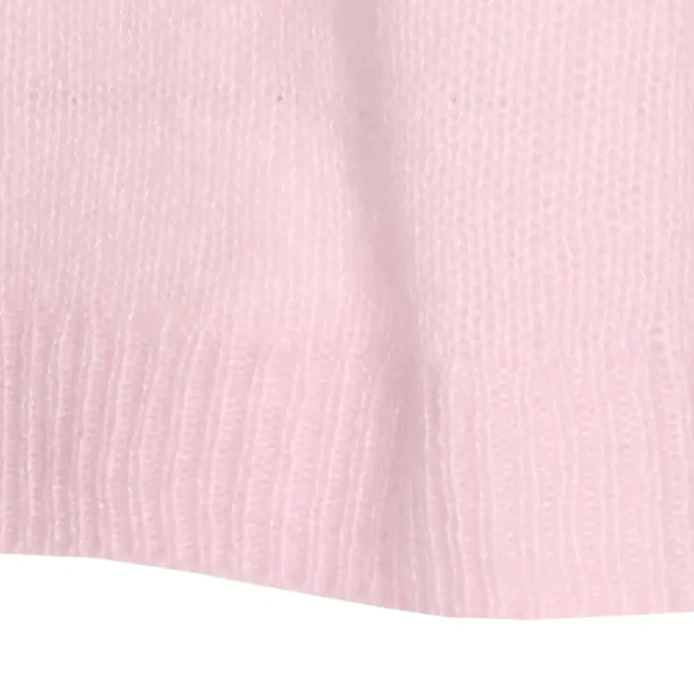 Вязаная футболка с круглым вырезом