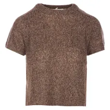 Вязаная блуза с круглым вырезом