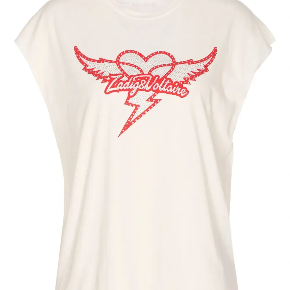 Футболка Cloe с принтом в виде крыльев и сердца