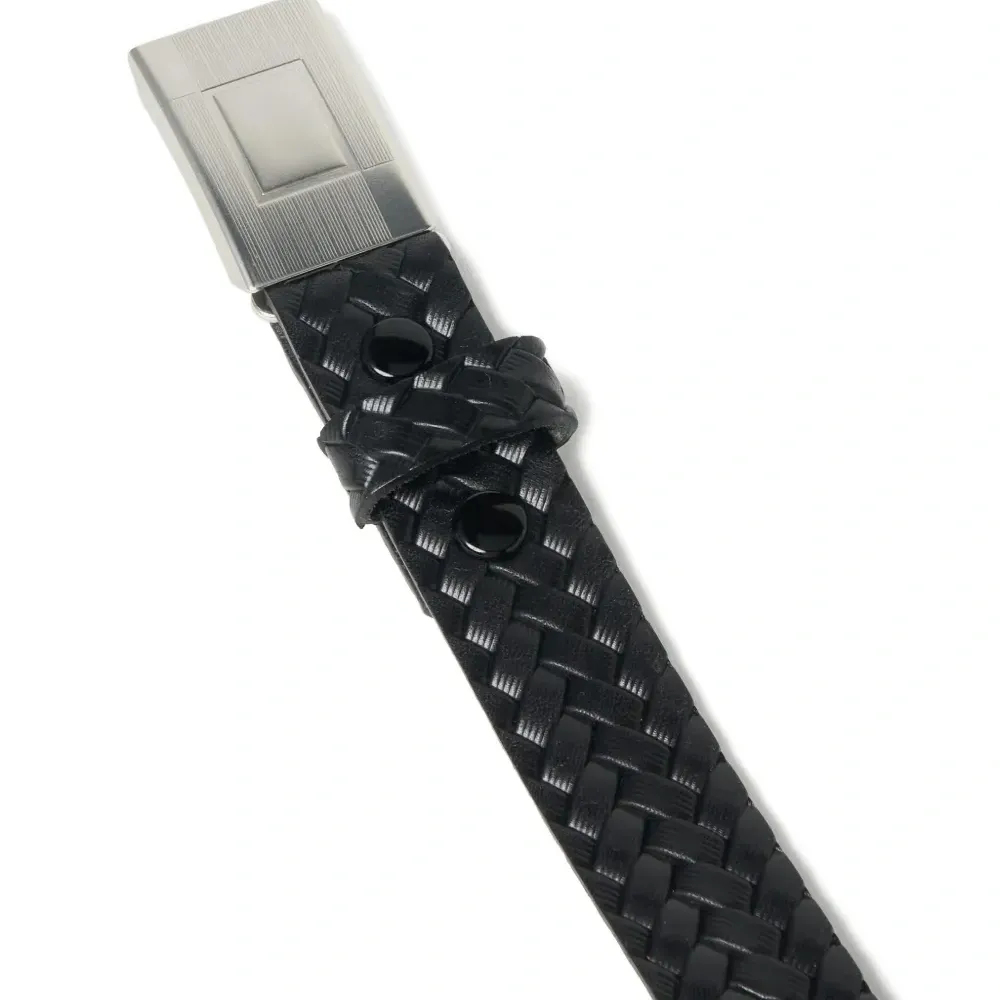 Плетёный ремень из кожи