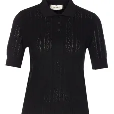 Топ-поло с воротником на пуговицах Топ-поло с воротником на пуговицах