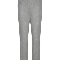 Брюки со складками и двойным поясом