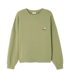 Свитшот с длинными рукавами и круглым вырезом