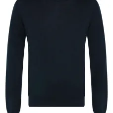 Вязаный свитер с круглым вырезом