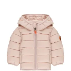 Стёганое пальто с капюшоном