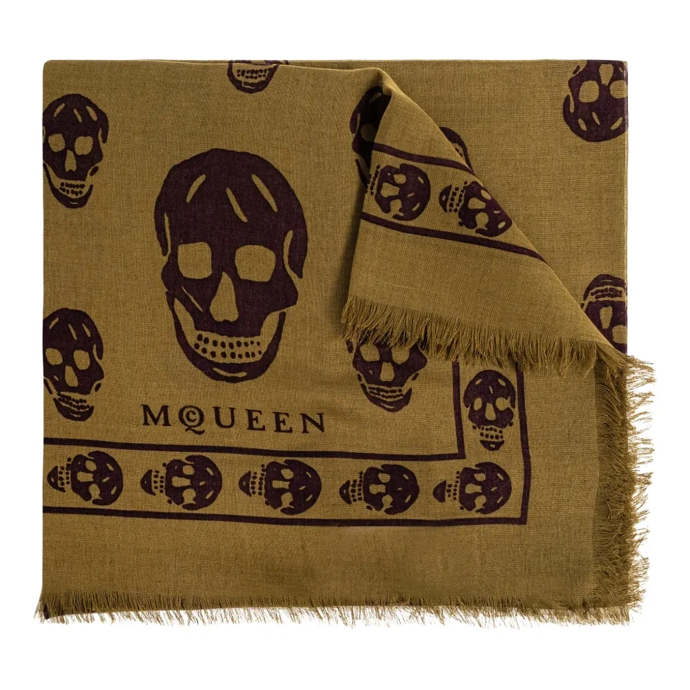 Шарф с принтом в виде черепов