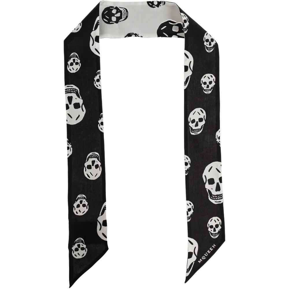 Шарф с принтом в виде черепов