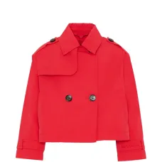 Укороченный жакет на пуговицах