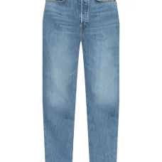 Джинсы с прямыми брючинами в стиле 70-х с необработанным краем