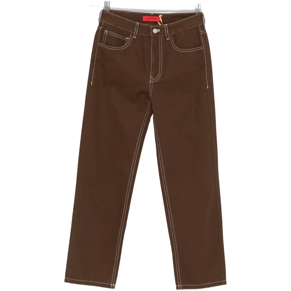 Джинсы с контрастной прострочкой